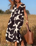 Ellen | Vestido estampado com decote em V para Mulher