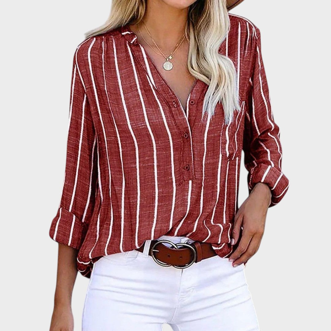 Débora - Blusa artesanal com riscos