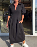 Karolin | Vestido longo confortável