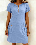 Lina— Vestido elegância natural no dia a dia para Mulher