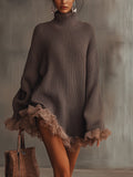 Robe de malha com volantes — Doce, quente & romântica