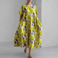 Limone - Vestido confortável com frutas