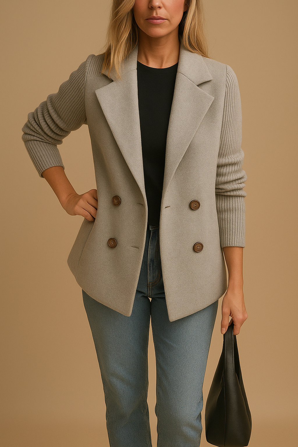 Leonor de Alfama — Blazer Estruturado em Malha