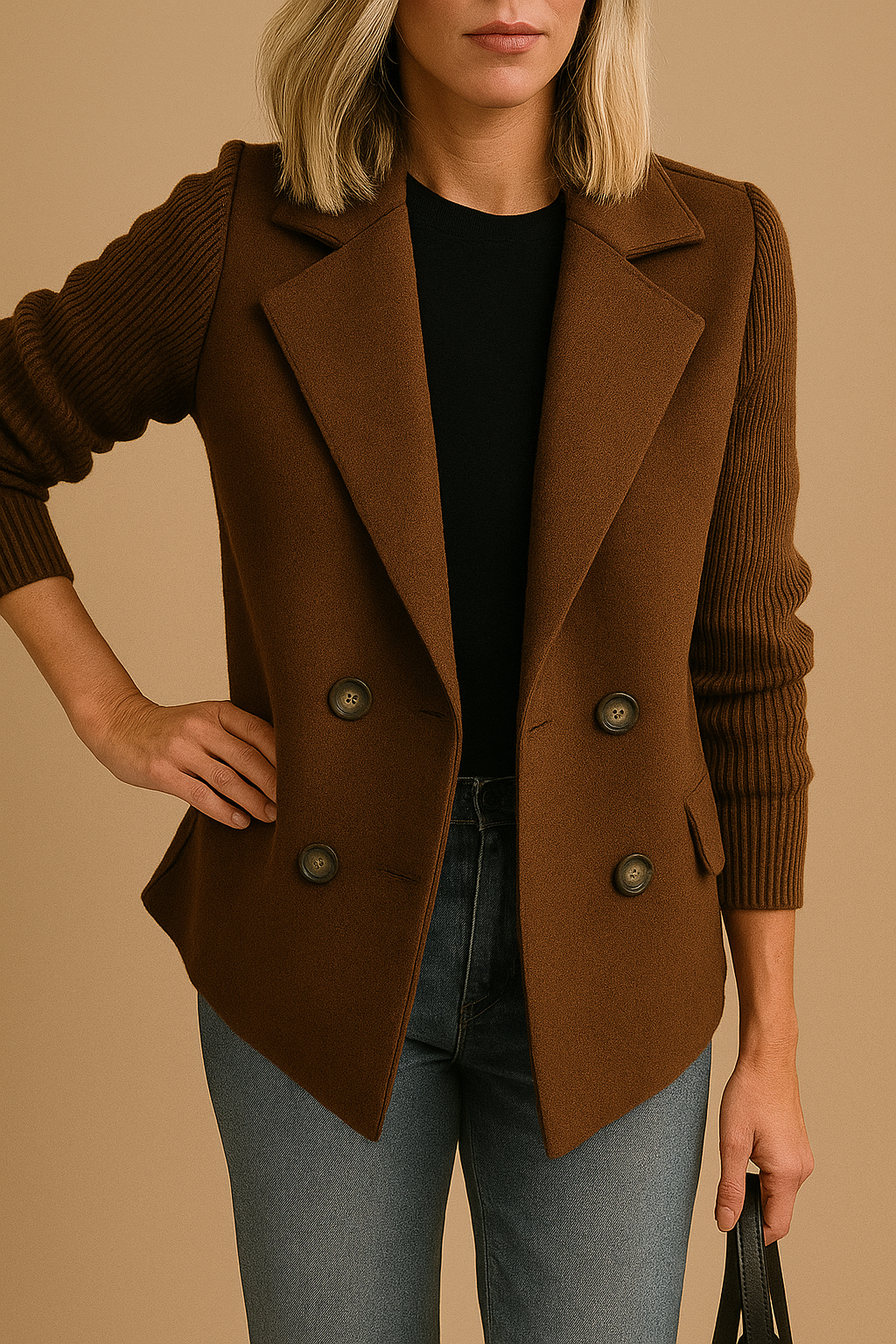 Leonor de Alfama — Blazer Estruturado em Malha