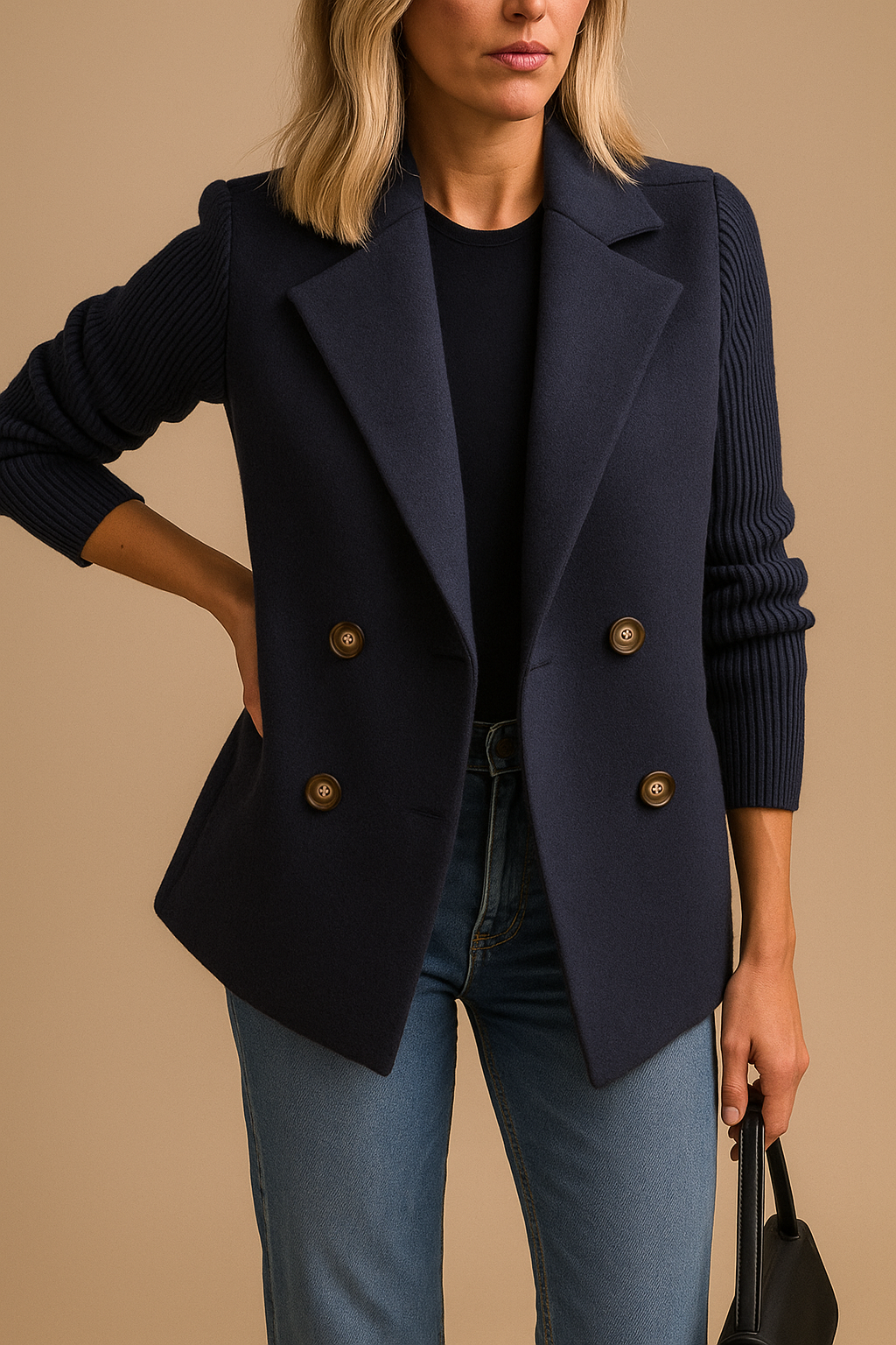 Leonor de Alfama — Blazer Estruturado em Malha
