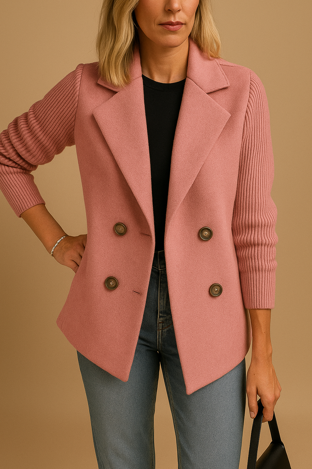 Leonor de Alfama — Blazer Estruturado em Malha
