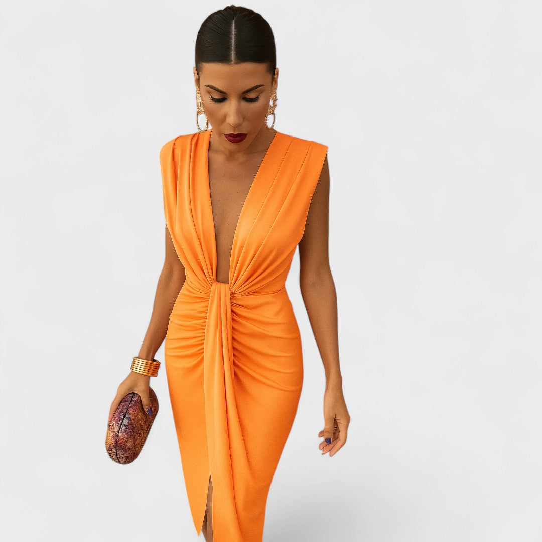 Júlia - Vestido de Decote Aberto