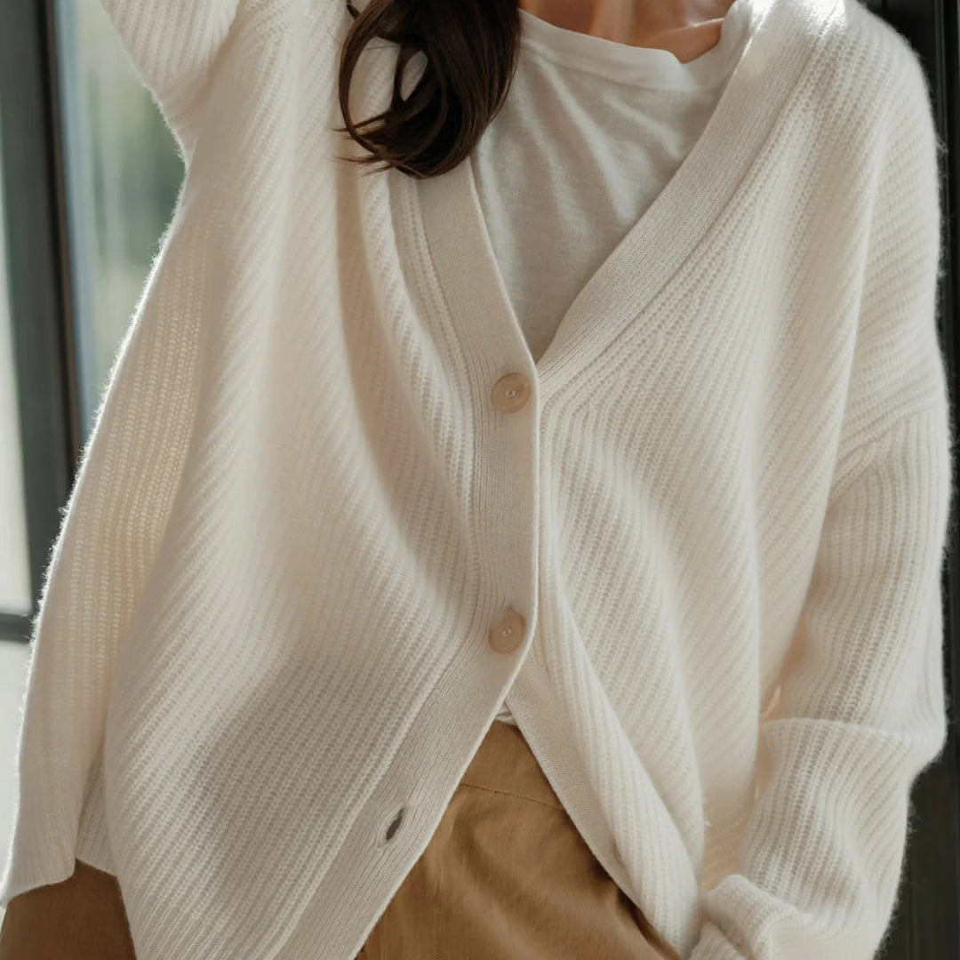 Bea - Cardigan Elegante de Caxemira