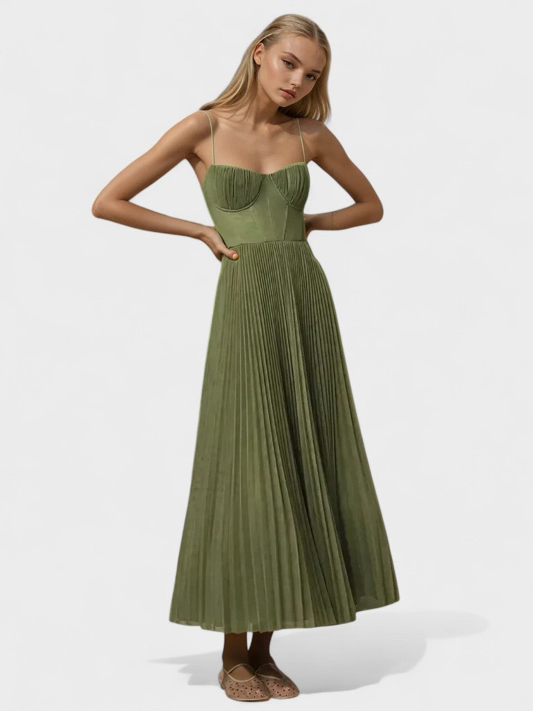 Melissa - Vestido Midi Plissado