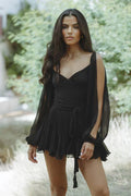 Layla | Vestido curto alegre com mangas bufantes