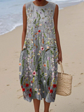 Cara | Vestido de verão leve e sem mangas para Mulher