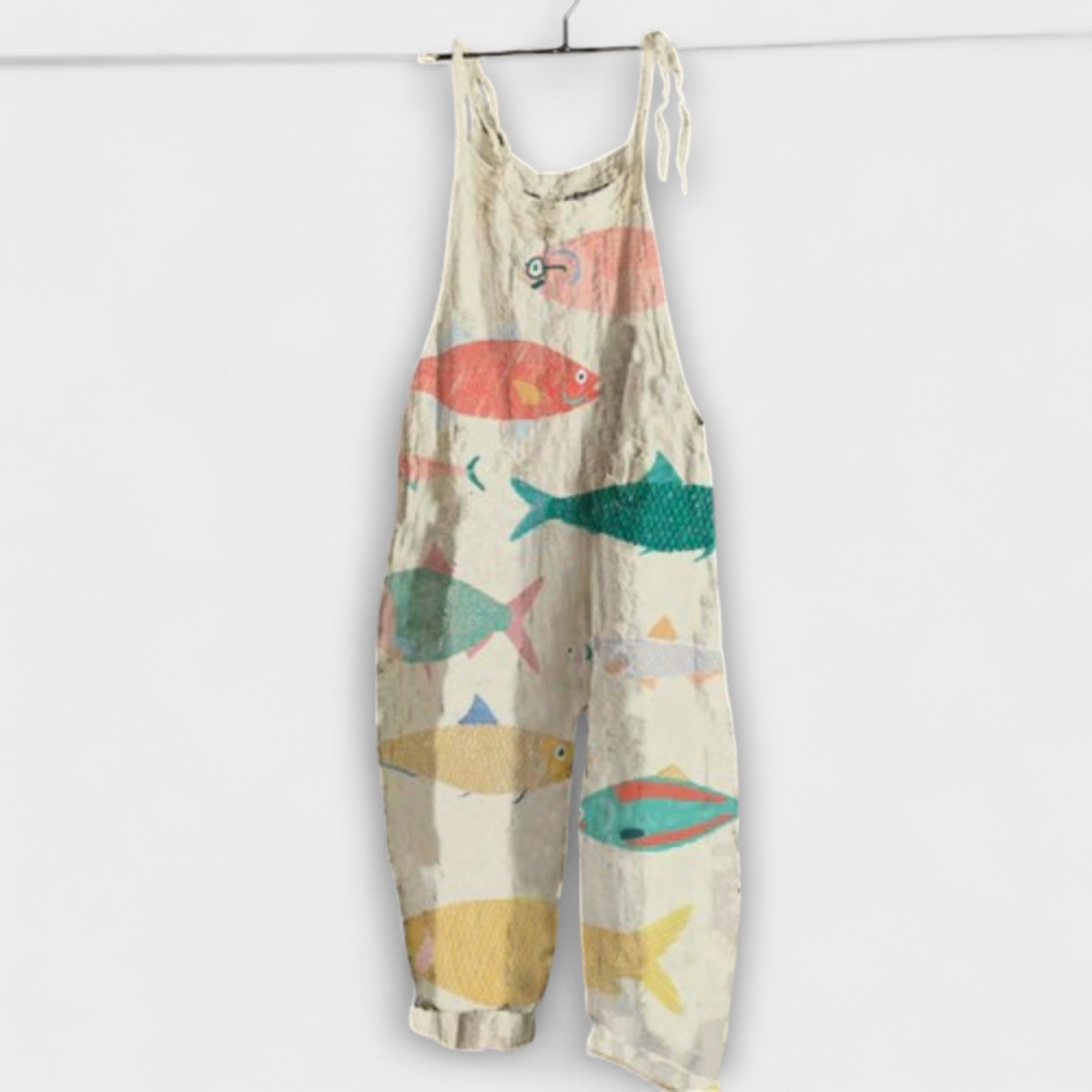 Anabela - Macacão vintage multicolorido