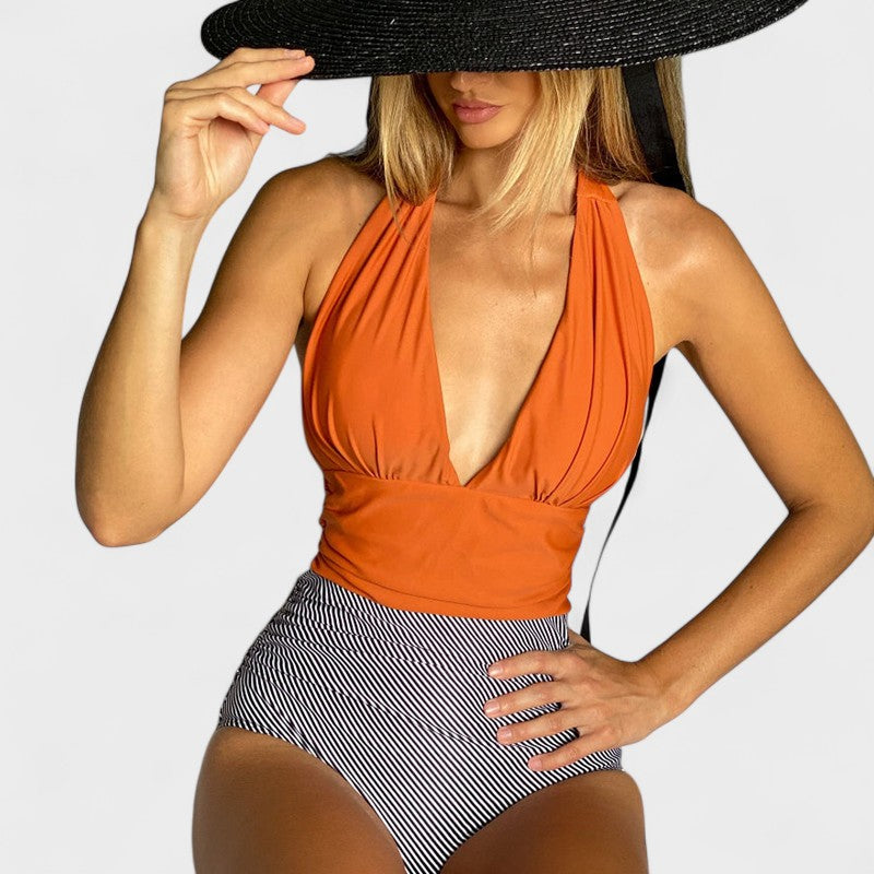 Joana - Fato de Banho Elegante com Cintura Subida