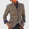 Bruna | Cardigan Formal Mulher Gola Subida com Botões
