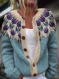 Keysha | Cardigan com estampa floral