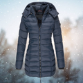 Catarina | Casaco Acolchoado Comprido Mulher com Capuz Puffer Jacket