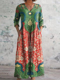 Celestine | Vestido longo com estampa floral vintage