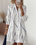 Claudine - Vestido camisa elegante e fluido para Mulher