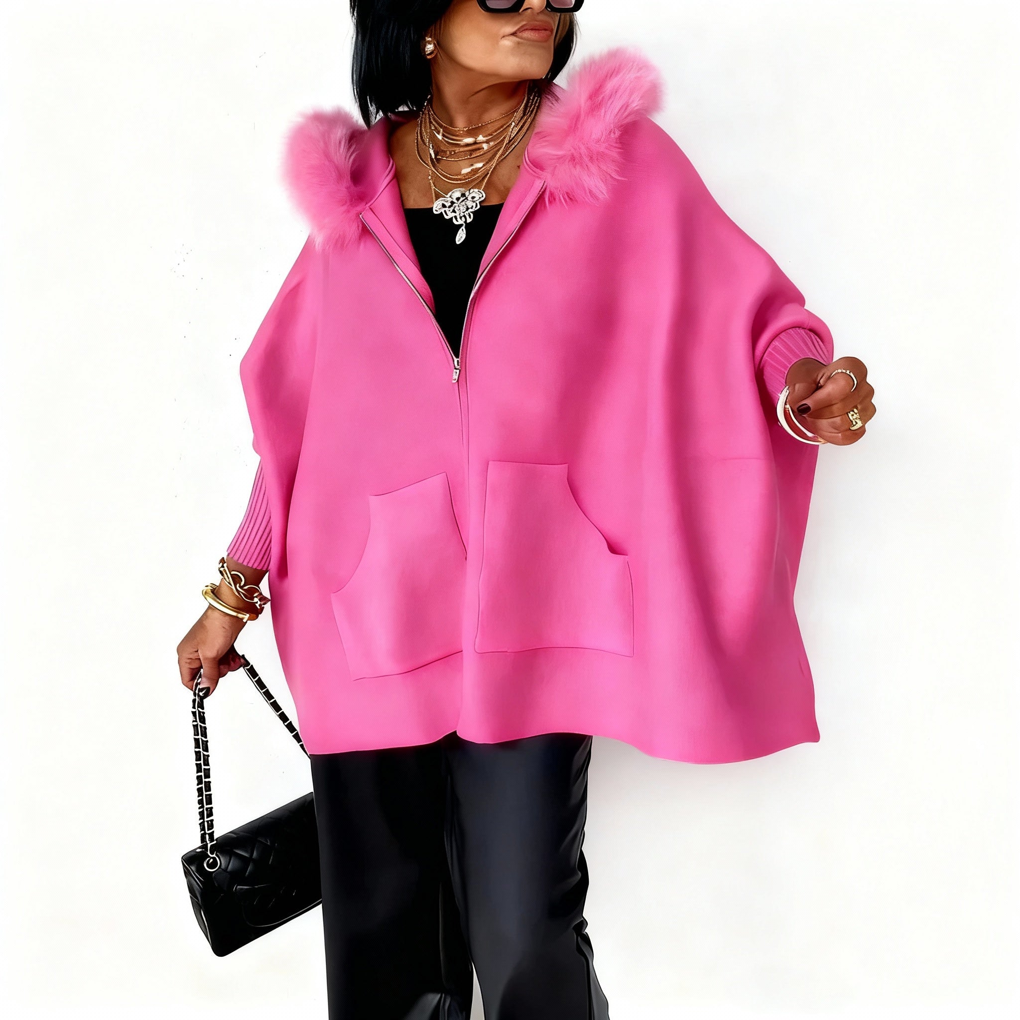 CAPA MARÍA— ELEGÂNCIA QUENTE PARA O INVERNO