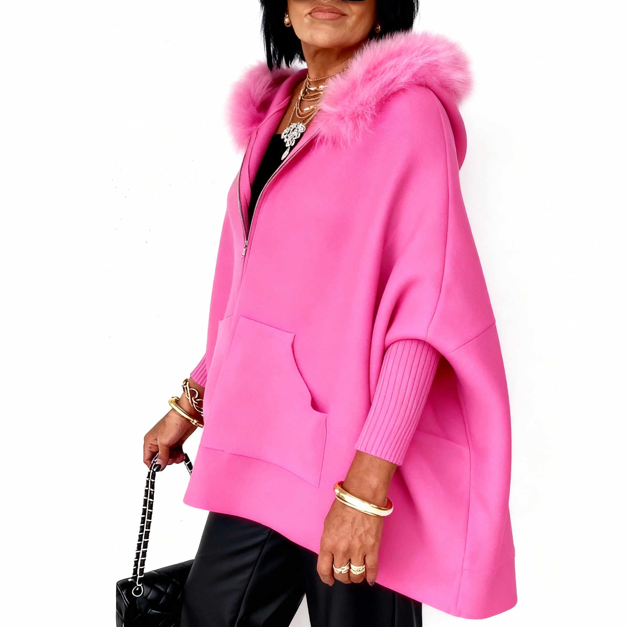 CAPA MARÍA— ELEGÂNCIA QUENTE PARA O INVERNO