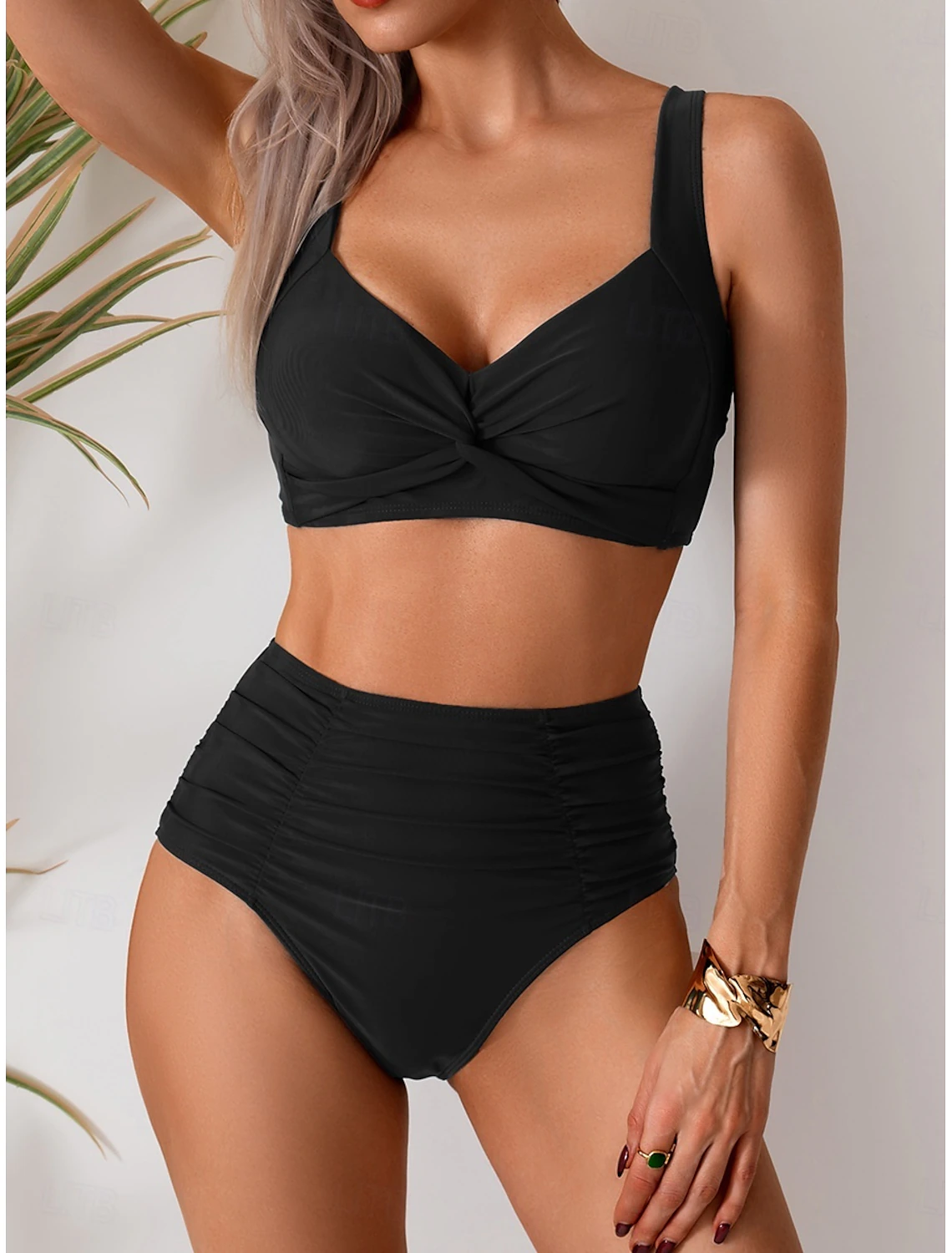 Fátima - Biquíni em tecido com pregas