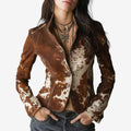 Laine™ Blazer efeito pele
