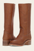 Luísa | Botas Cowboy de Couro Cano Alto Mulher
