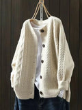 Margarida | Cardigan de Malha Mulher Oversized com Botões