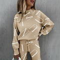 Patrícia | Conjunto de Malha Estampado Mulher Sweatshirt e Calças