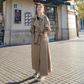 Rita | Gabardina Comprida Oversize Mulher Dupla Frente com Cinto