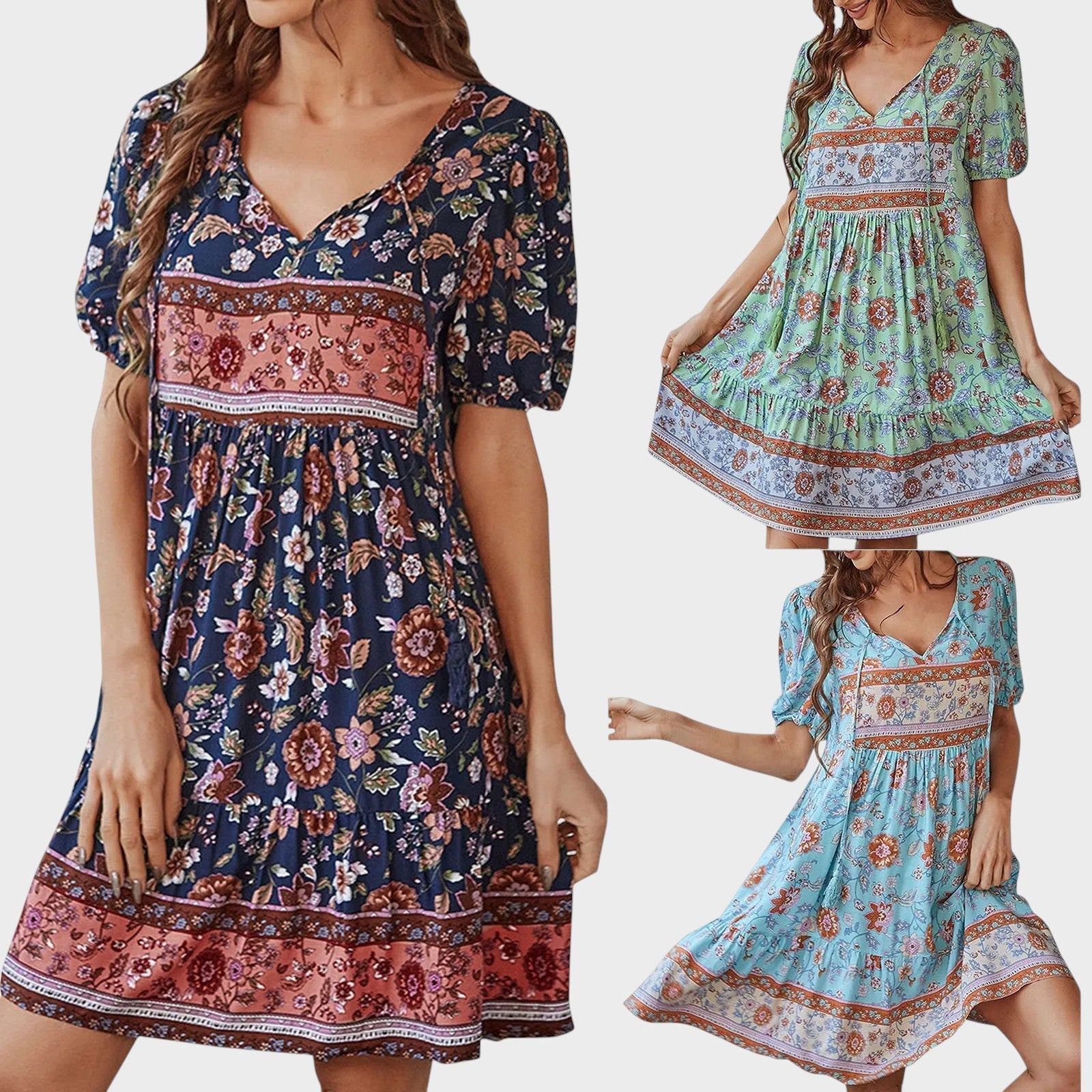 Paula - Vestido Floral Descontraido