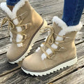 Teresa | Botas de Neve Forradas Mulher Atacadores Forro Peluche