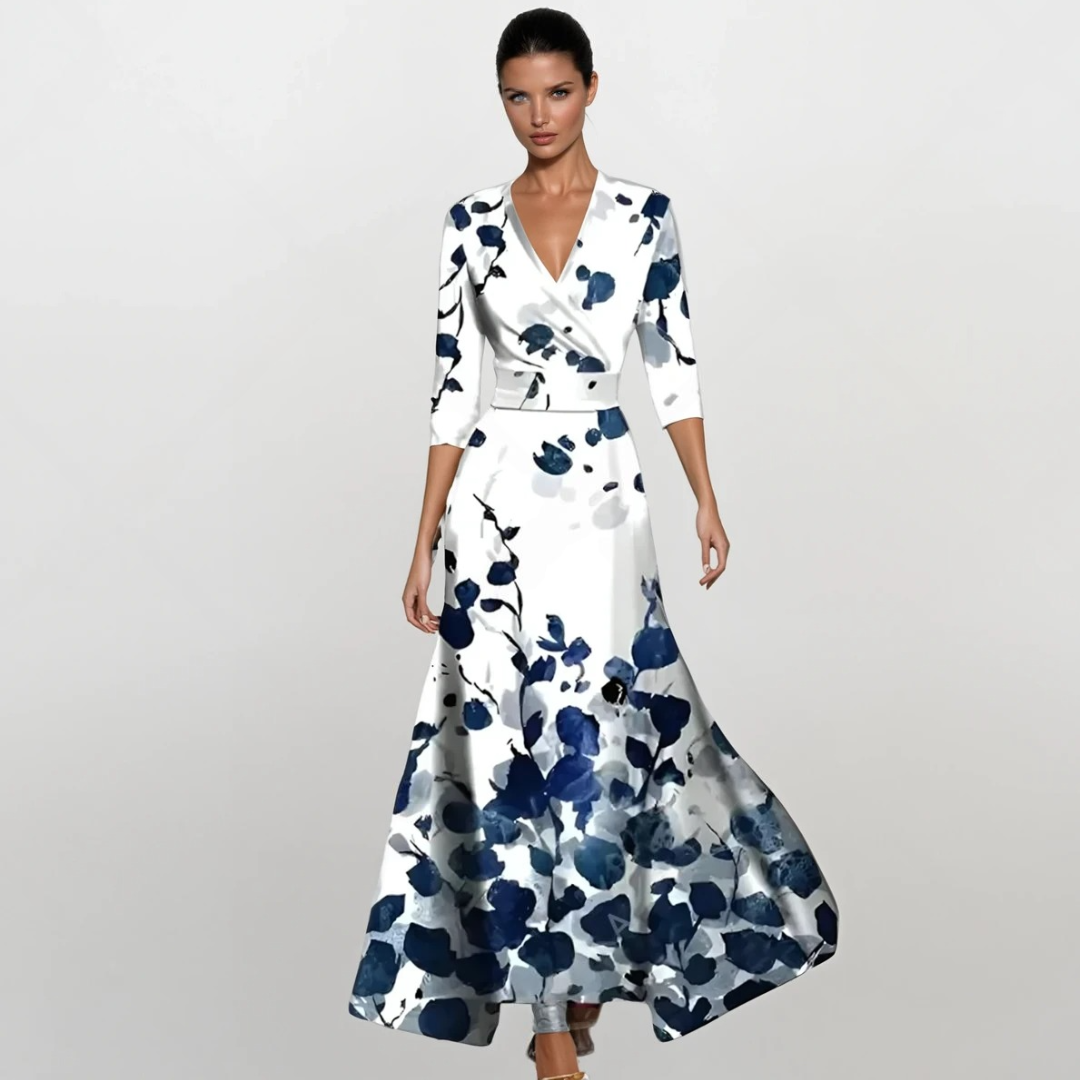 Inês - Vestido de senhora com manga elegante