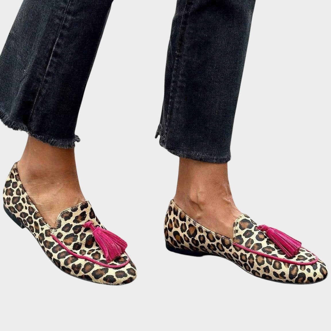 Mariana | Mocassins Padrão Leopardo para Mulheres sem Medo, do 34 ao 43