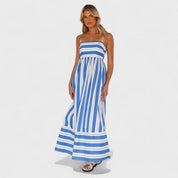 Camila - Vestido Listrado Fresco