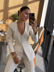 Aurélia™ | Blazer feminino elegante de alfaiataria