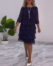 Auterelle | Vestido elegante com bolinhas