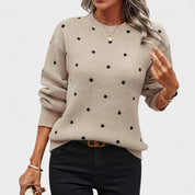 Carina - Camisola de malha com bolinhas