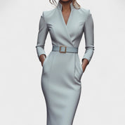 Inês - Vestido Elegante com Cinto