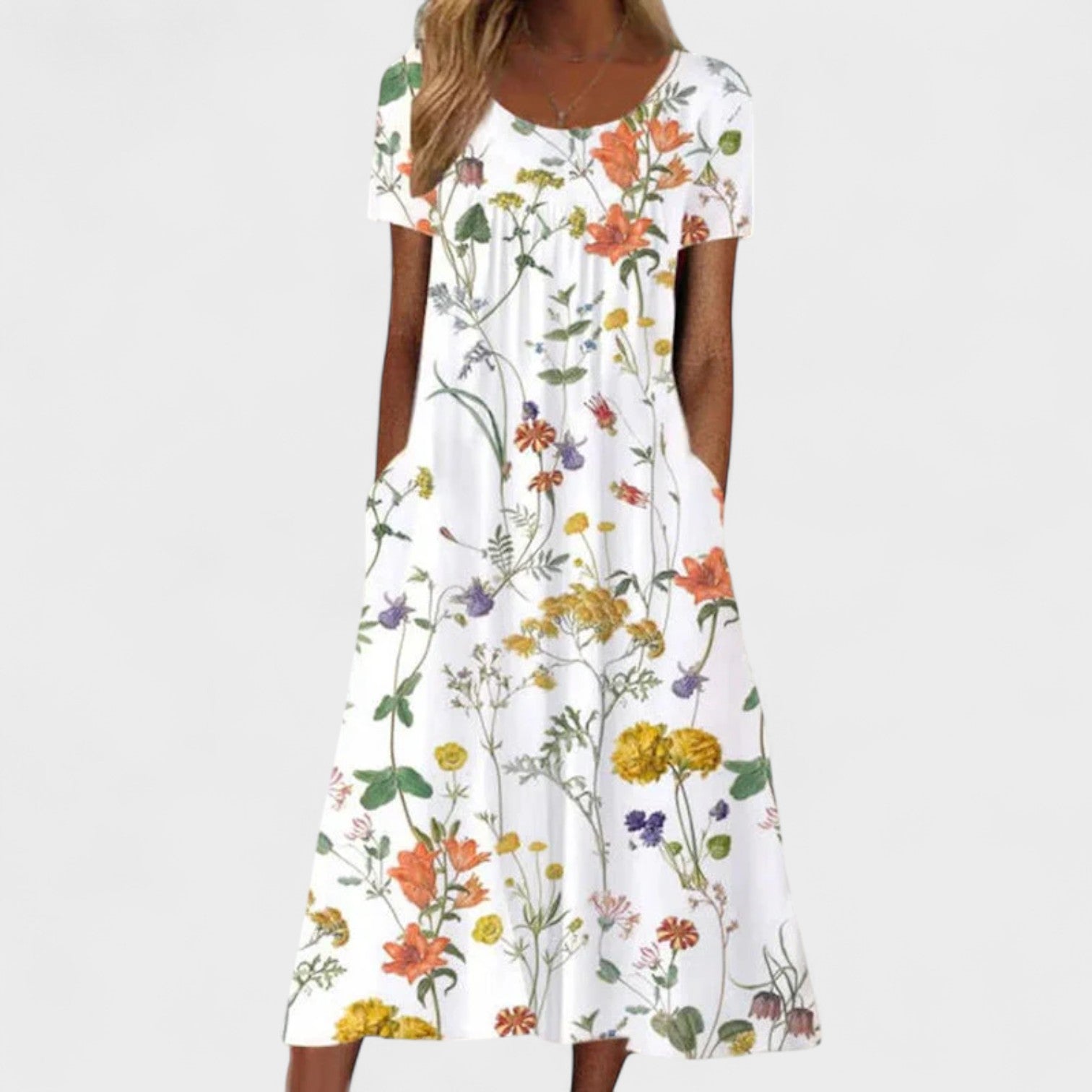 Amélia – Vestido Longo de Primavera