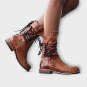 Isabel | Botas de Cano Alto em Castanho e Preto, do 34 ao 43