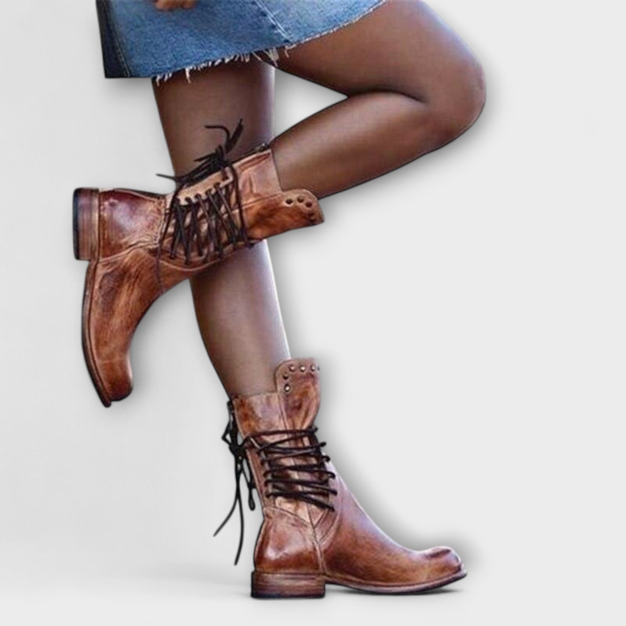 Isabel | Botas de Cano Alto em Castanho e Preto, do 34 ao 43