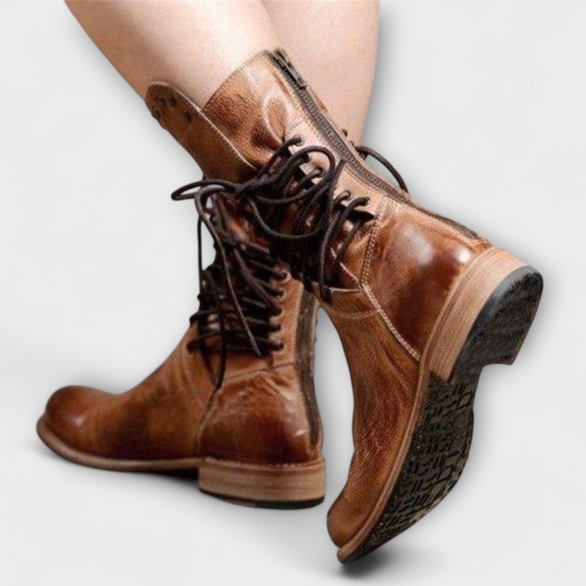 Isabel | Botas de Cano Alto em Castanho e Preto, do 34 ao 43