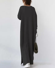 Sofia| Vestido longo de inverno elegante para mulheres com mangas compridas