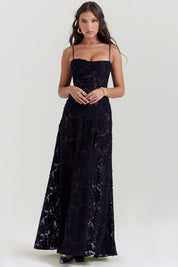 Serena - Vestido longo elegante para casamentos e eventos