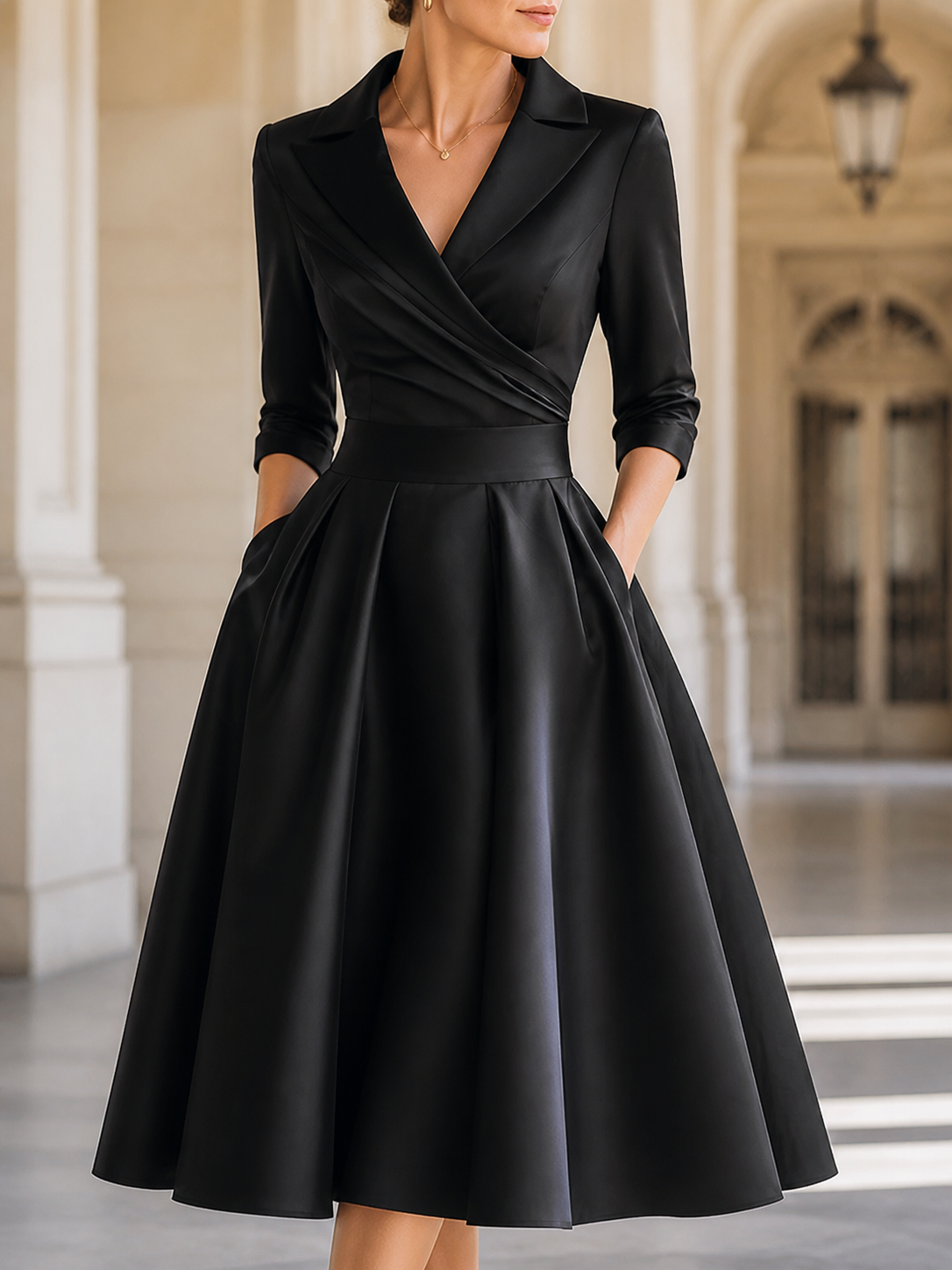 Élodie - Vestido midi de Mulher