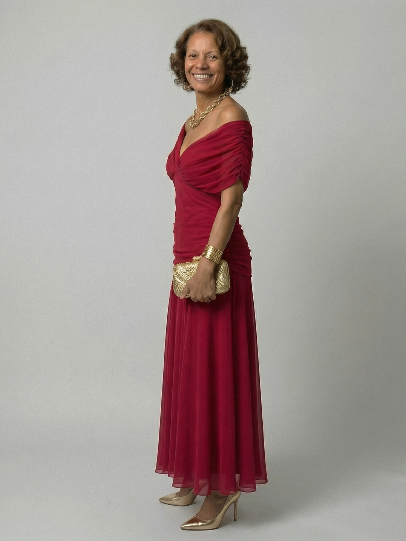 Daniela - Vestido Midi de Estilo Espanhol