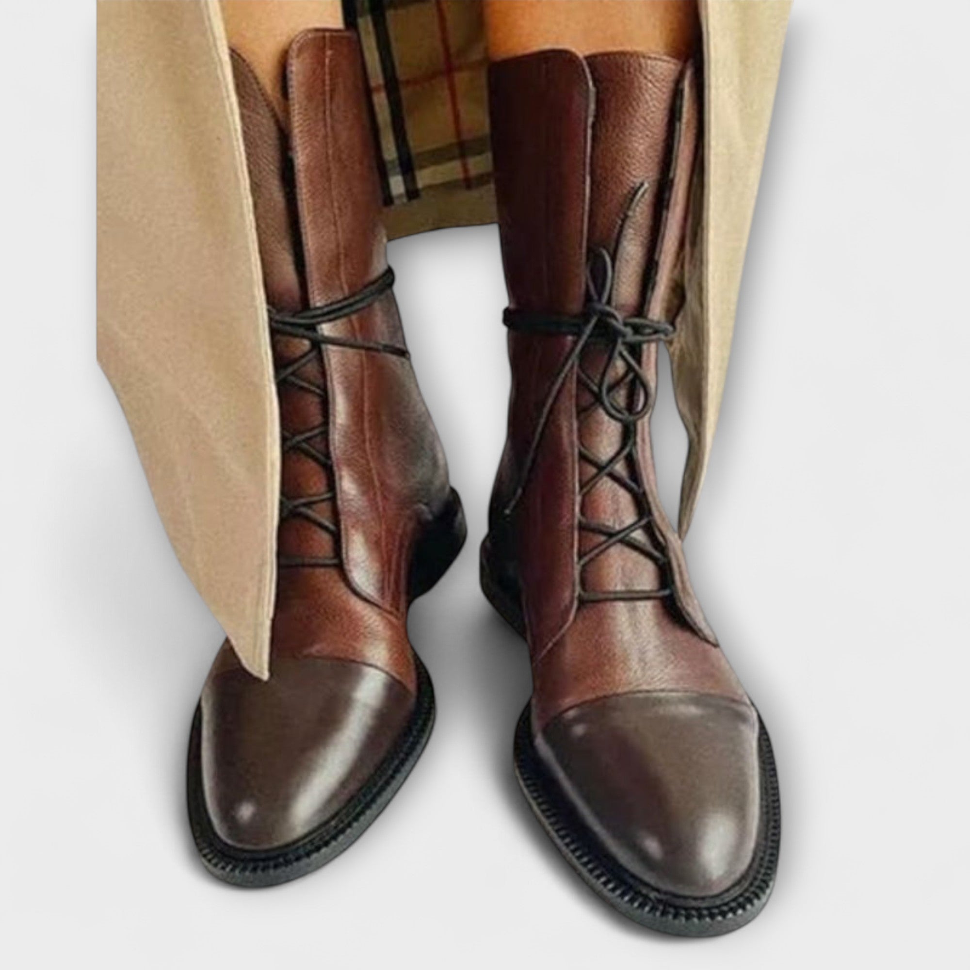 Carina | Botas de Cano Alto em Preto e Castanho, do 35 ao 43