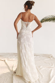Serena - Vestido longo elegante para casamentos e eventos