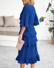 Margaret | Vestido Midi com Volantes para Mulher
